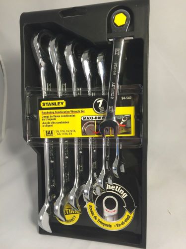 Stanley 94-542W 7-Piece Ratcheting Wrench Set  SAE