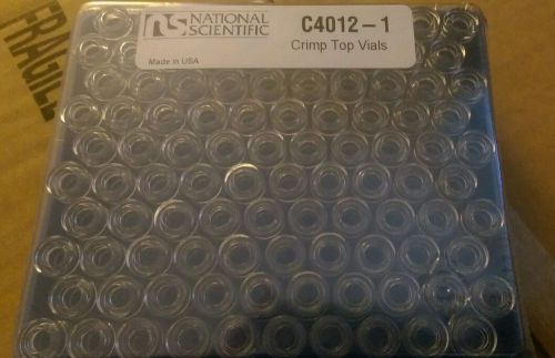 National Scientific - 12mm x 32mm - 11mm Crimp Top Clear C-4012-1 - 100 vials