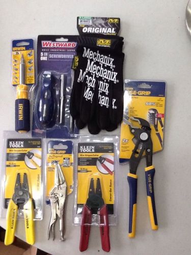 Klein Tools 11045 Wire Stripper / Cutter XL Glove,Vise Grip, Pliers All NEW LOT