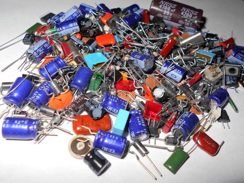 Mix Lot Electronic Parts Components Resistor Capacitor Jack Assorted &amp; More A