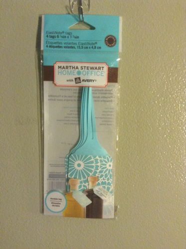 Martha Stewart Avery Home Office Elastinote Label Tags, Blue Floral