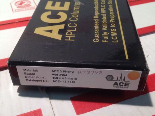 ACE HPLC Column Cat # ACE115-1546 150 x 4.6mm ACE 3 Phenyl