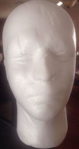 White Man Head Shape Foam Wig Holder Hat Scarf Fashion Shop Display