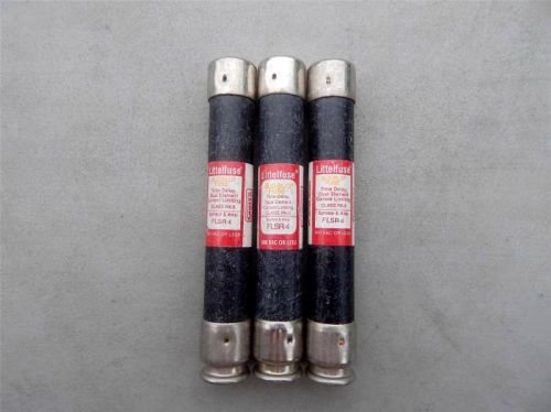 Littlefuse  FLSR4 - Fuse Class RK5, 4A,  Dual Element Time Delay, Lot of 5,  NEW