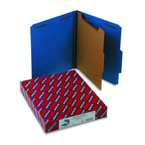 Smead Pressboard 4-Section Classification Folders with 2/5 Cut Tab, Letter