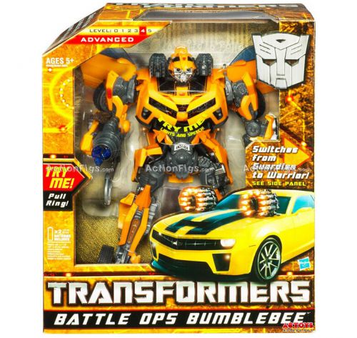 hot! Transformers Movie Leader Battle Ops Bumblebee Action Figure New In Box