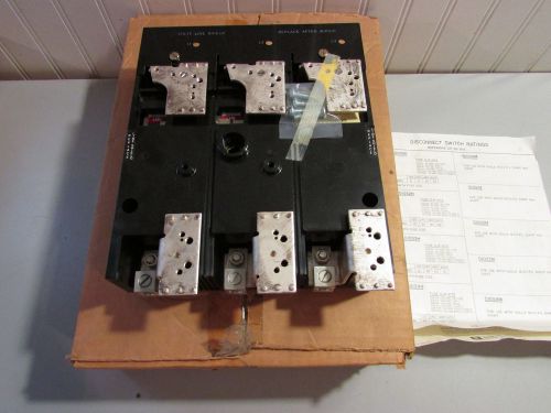 Telemecanique D10S3 Motor Control Switch Size 3 100 Amps 3 Pole Less Fuse Clips