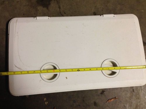Boat Hatch access cover - 2 in good working condition Measures 20 3/4 X 10 3/4