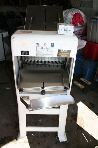 Oliver bread slicer, 1/2&#034;,bakery, gravity feed 797-32nc, 16&#034; loaf capacity for sale