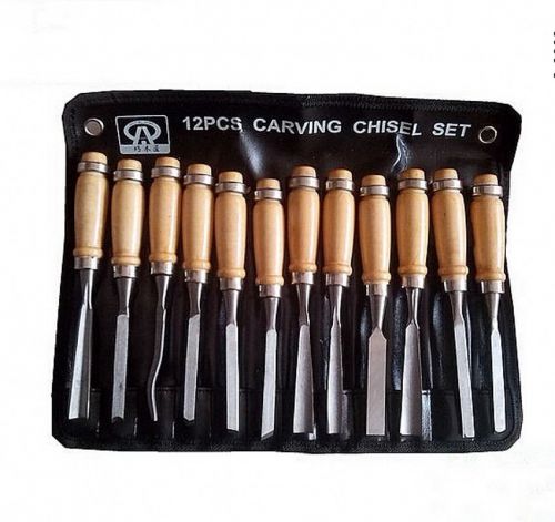 12pc 8&#034; Professional Wood Carving Chisels High Quality  FREE WORLDWIDE SHIPPING