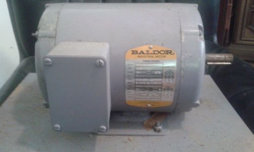 BALDOR Industrial Electric 3 phase motor 1HP 208-230v/460v 3.4-3.2/1.6 Amp 60Hz