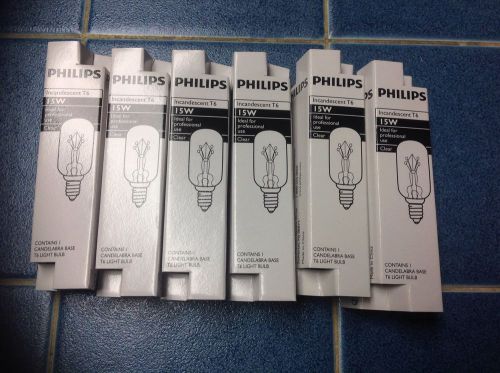 phillips incandescent t6 15w candelabra bulb