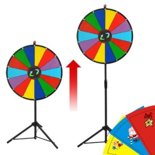 24&#039; color dry erase clicker price wheel 15 slot with tripod brand new for sale