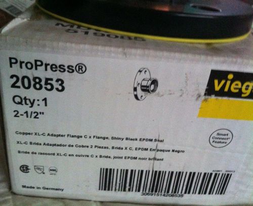 2pc lot viega   21/2&#039;&#039; Flange  new in box  20853  press copper  flange adapter