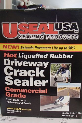 USEAL USA HOT LIQUIEFIED RUBBER DRIVEWAY CRACK SEALER COMMERCIAL GRADE