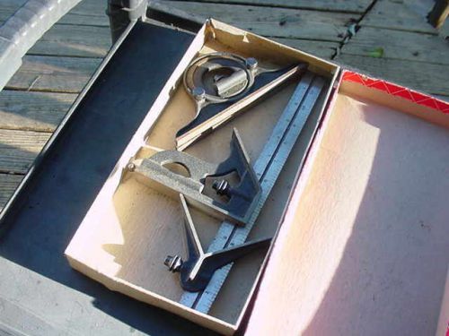 Starrett 4 pc. precision machinist combo set in box-no.435-12-4r-nice! for sale