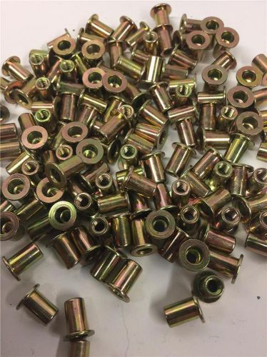50psheet metal fastening fastener rivet nut rivnut 1/8&#034;-36 threads x 6mm o.d. for sale