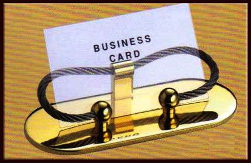 Genuine Brass Gold Finish Business Card Holder