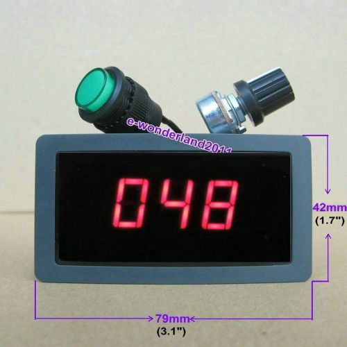 Digital display led 6v 12v 24v pwm dc motor controller variable speed regulator for sale