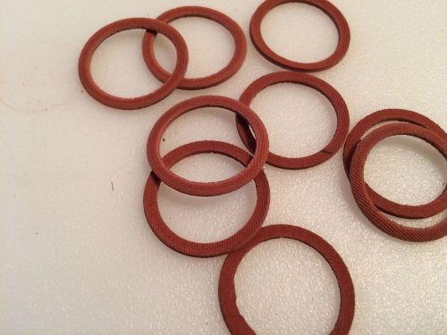 Red Rubber SBR Washers 1/16&#034; thick 13/16&#034; OD X 5/8&#034; ID Plumbing Washers 10 Pcs