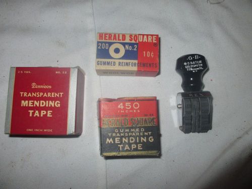 Lot of Vintage Office Supplies