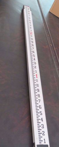 measuring rod/guage, 8 ft , 3 sections , aluminum, used, age unknown