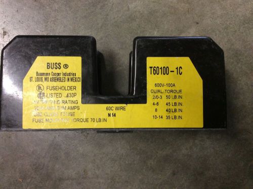 Buss T60100-1C Fuse Holder 600V-100A