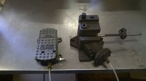 Heinrich ar-605 cross-hole drilling jig - air vice with foot pedal for sale