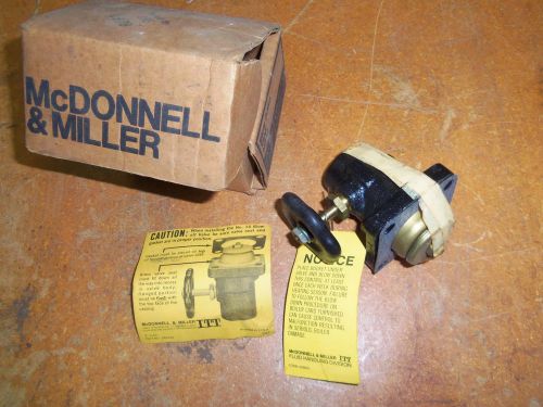 McDonnell &amp; Miller No. 14 Blow-Off Valve Blow Down 14-101 new old stock brass