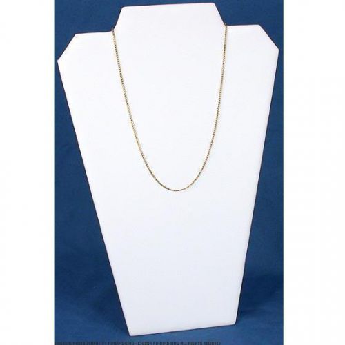 Necklace Easel Pad White Faux Leather Jewelry Display