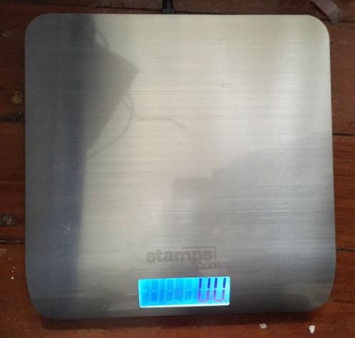 NEW Stamps.com 5lb Stainless Steel Digital Shipping Postal Mail Scale