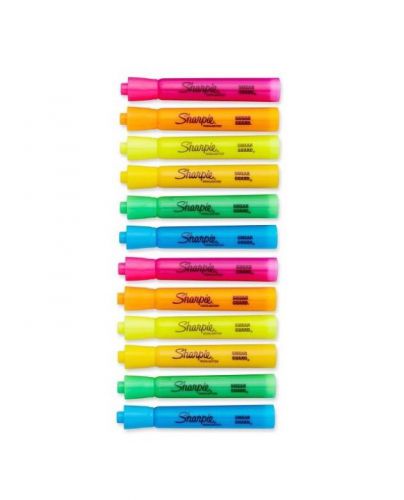 Sharpie Accent Tank-Style Highlighters Assorted Colors 12 Pack (25053) - New