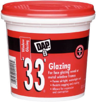 Dap 12122 Glazing Compound-QT WHT GLAZING COMPOUND