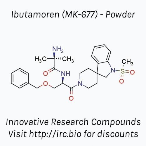 Ibutamoren 1000mg Bulk Powder &gt;99% ( MK-677 Nutrobal L-163,191 )