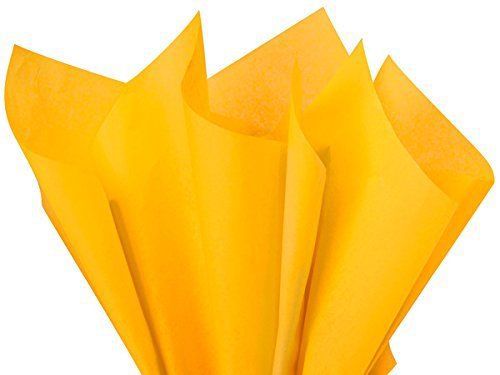 Goldenrod Tissue Paper 20&#034; X 30&#034; - 48 Sheet Pack