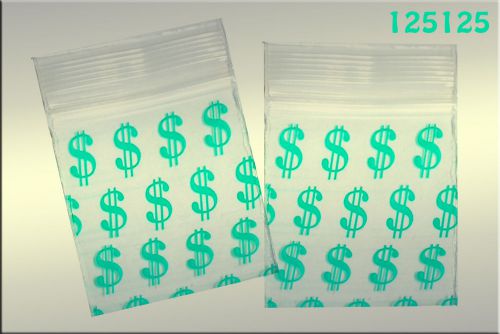Zip Lock baggies 1.25 x 1.25 (1000 pack) - Dollar Sign $