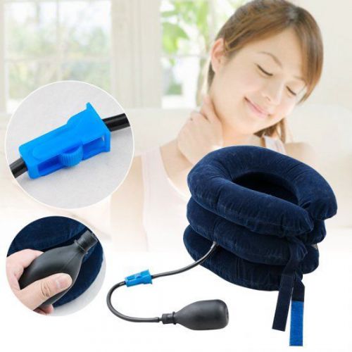 Inflatable Cervical Neck Back Traction Neck Head Stretcher Pain Relief Collar