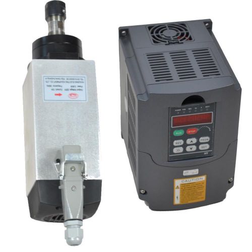 3KW AIR COOLED SPINDLE MOTOR AND 3KW FREQUENCY INVERTER VFD DRIVE SQUARE MOTOR