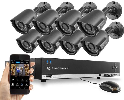 Amcrest AMDV960H16-8B 960H 16-Channel Video Security Kit 8 Cameras 1TB HD