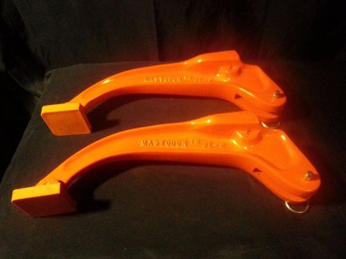 Pair Mastodon JE-2 Jaw Extenders for Clamps Woodworking Orange NEW 13&#034; long