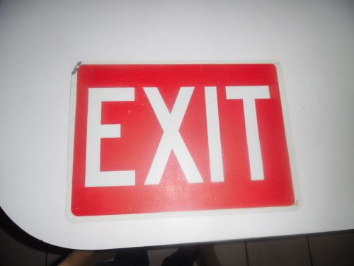 EXIT SIGN METAL ONE SIDED. 10X14
