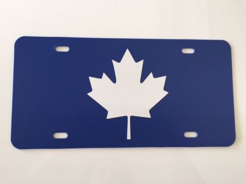 TORONTO MAPLE LEAFS CANADA HOCKEY 6&#034;x12&#034; PLASTIC THICK LICENSE PLATE TAG BLUE