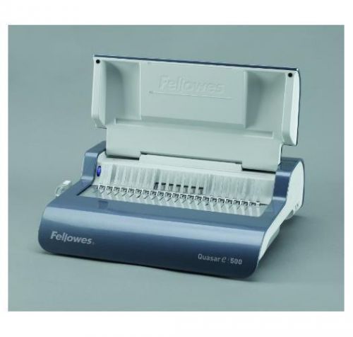 New fellowes binding machine quasar e 500 electric comb w/ starter kit (5216901) for sale
