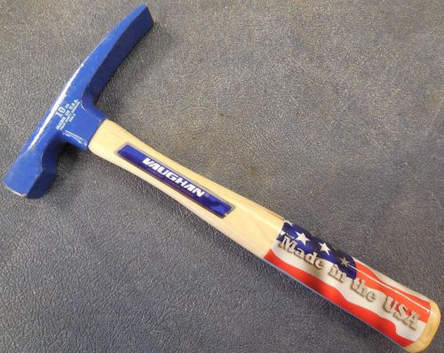 VAUGHAN BL10 10oz. Bricklayer&#039;s Hammer w/ Hickory Handle, BRAND NEW, USA