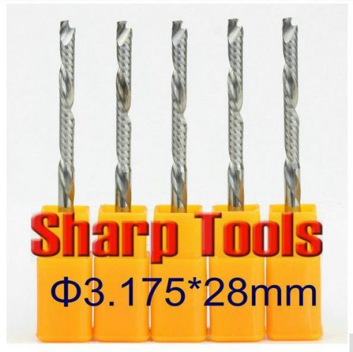 5pcs 3.1*28mm down single custom carbide one flute cnc milling tools router bits for sale