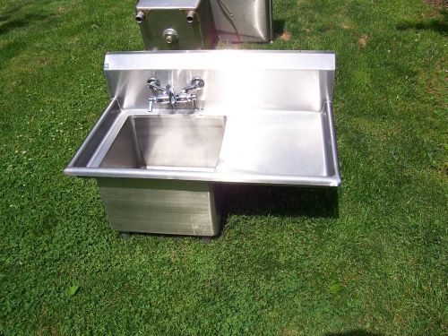 Stainless Steel 1 Compartment Commercial Kitchen Restaurant Sink NO LEGS