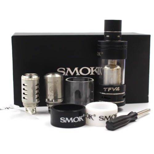 Smok 5ml tfv4 kit sub vapor tfv4 tank top refill triple rba atomizer black #v for sale