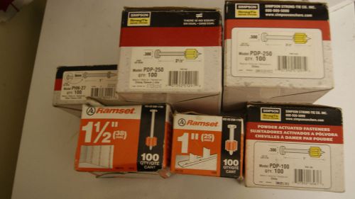 Ramset and Simpson powder actuated fasteners (US read)
