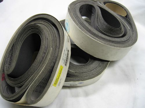 29 count - Hermes - P 220  SG30 - Sanding Belts - 2.25 x 84 inches - NOS
