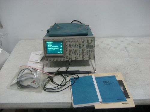 Tektronix 2246A 100Mhz Oscilloscope W/ 2 Tektronix Probe TESTED WITH ALL MANELS